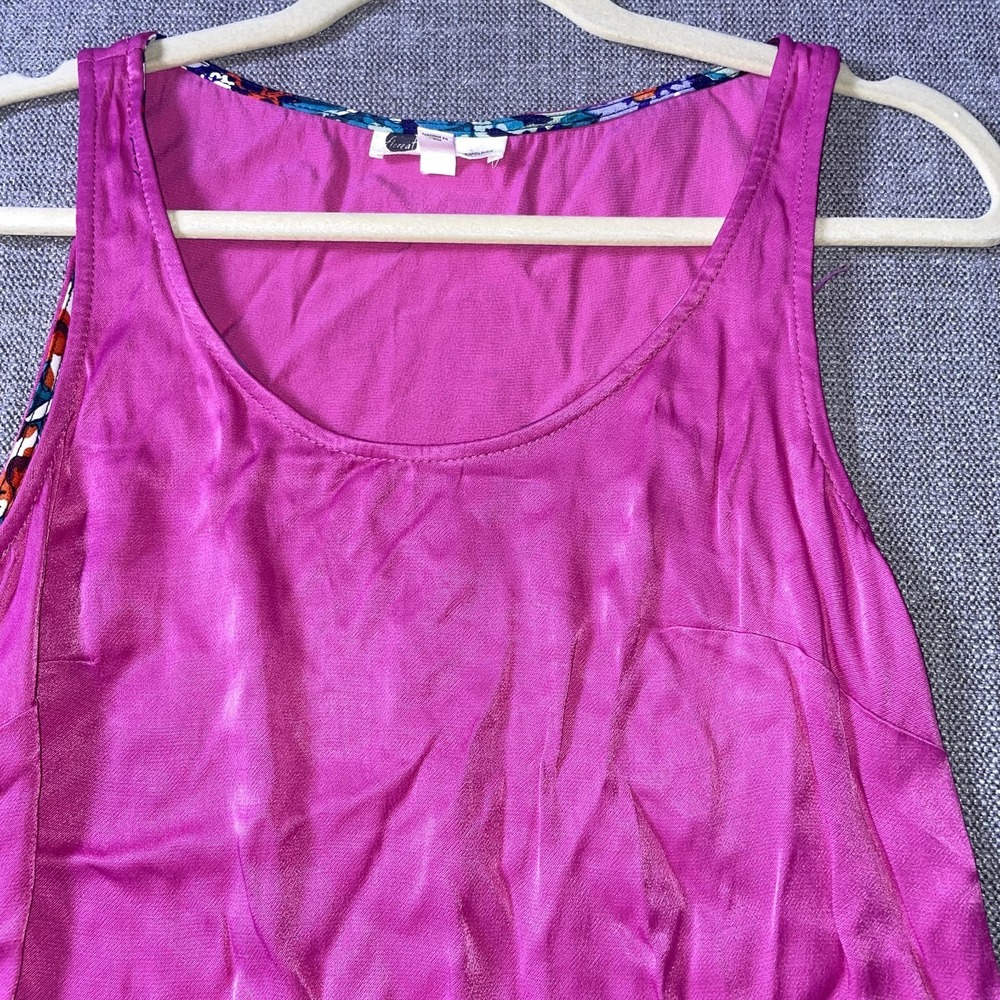 Floreat by Anthropologie Tank Top Womens XS Pink Summer Wear Scoop Neck Pullover - Picture 2 of 9